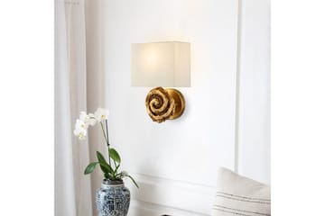 Vägglampa Flambeau Swirl Guld Blad - Guld Blad - Belysning - Lampor & belysning inomhus - Sovrumslampa - Sänglampa - Sänglampa vägg