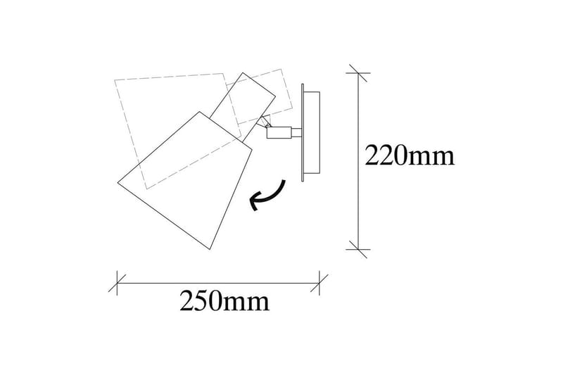 Vägglampa Gullis Triangular Antik - Guld - Belysning - Lampor & belysning inomhus - Sovrumslampa - Sänglampa - Sänglampa vägg