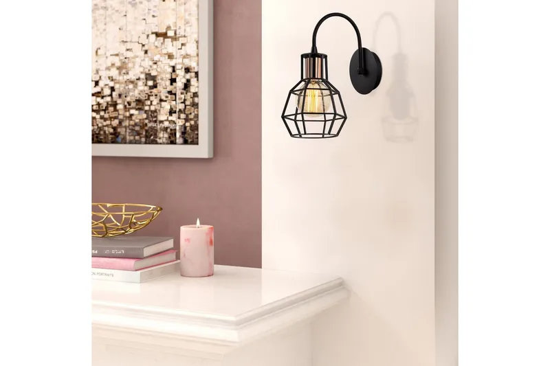 Vägglampa Halieland Svart / Brons - Svart - Belysning - Lampor & belysning inomhus - Sovrumslampa - Sänglampa - Sänglampa vägg