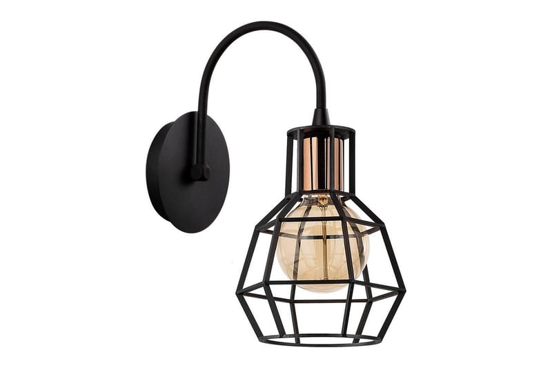 Vägglampa Halieland Svart / Brons - Svart - Belysning - Lampor & belysning inomhus - Sovrumslampa - Sänglampa - Sänglampa vägg