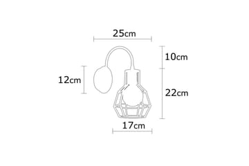 Vägglampa Halieland Svart / Brons - Svart - Belysning - Lampor & belysning inomhus - Sovrumslampa - Sänglampa - Sänglampa vägg