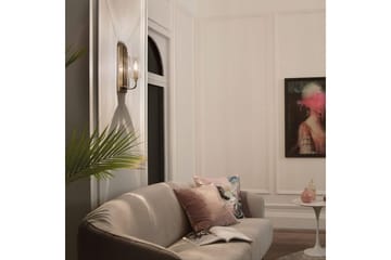 Vägglampa Kichler Kimrose Borstad naturlig mässing - Borstad naturlig mässing - Belysning - Lampor & belysning inomhus - Sovrumslampa - Sänglampa - Sänglampa vägg