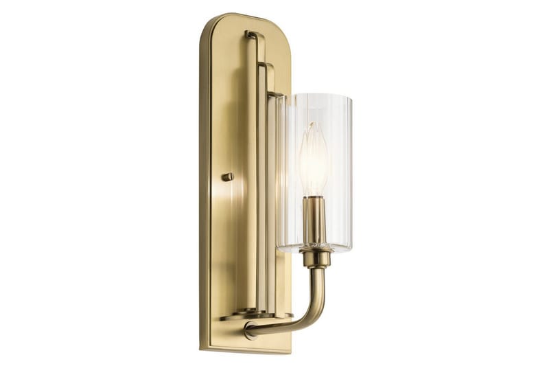 Vägglampa Kichler Kimrose Borstad naturlig mässing - Borstad naturlig mässing - Belysning - Lampor & belysning inomhus - Sovrumslampa - Sänglampa - Sänglampa vägg