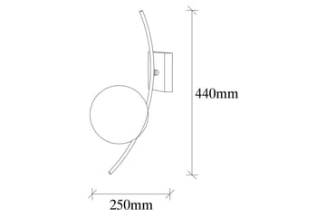 Vägglampa Kimbell Svart / Vit - Svart / Vit - Belysning - Lampor & belysning inomhus - Sovrumslampa - Sänglampa - Sänglampa vägg