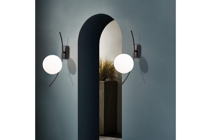 Vägglampa Kimbell Svart / Vit - Svart / Vit - Belysning - Lampor & belysning inomhus - Sovrumslampa - Sänglampa - Sänglampa vägg