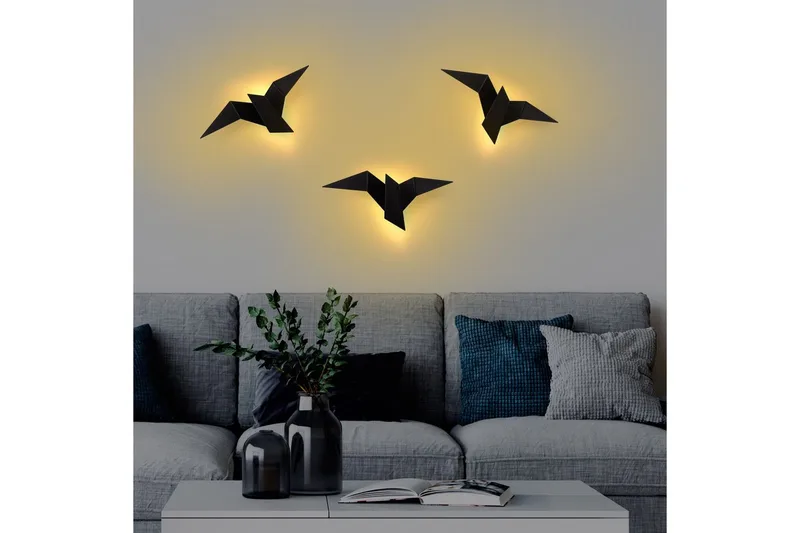 Vägglampa Kivo Svart - Svart - Belysning - Lampor & belysning inomhus - Sovrumslampa - Sänglampa - Sänglampa vägg