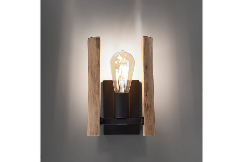 Vägglampa Log - 15x25x17 cm - Belysning - Lampor & belysning inomhus - Sovrumslampa - Sänglampa - Sänglampa vägg