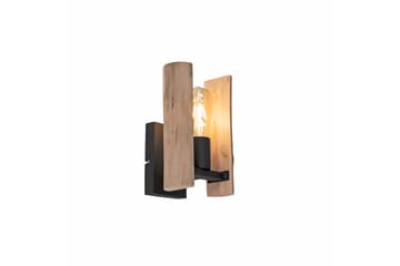 Vägglampa Log - 15x25x17 cm - Belysning - Lampor & belysning inomhus - Sovrumslampa - Sänglampa - Sänglampa vägg