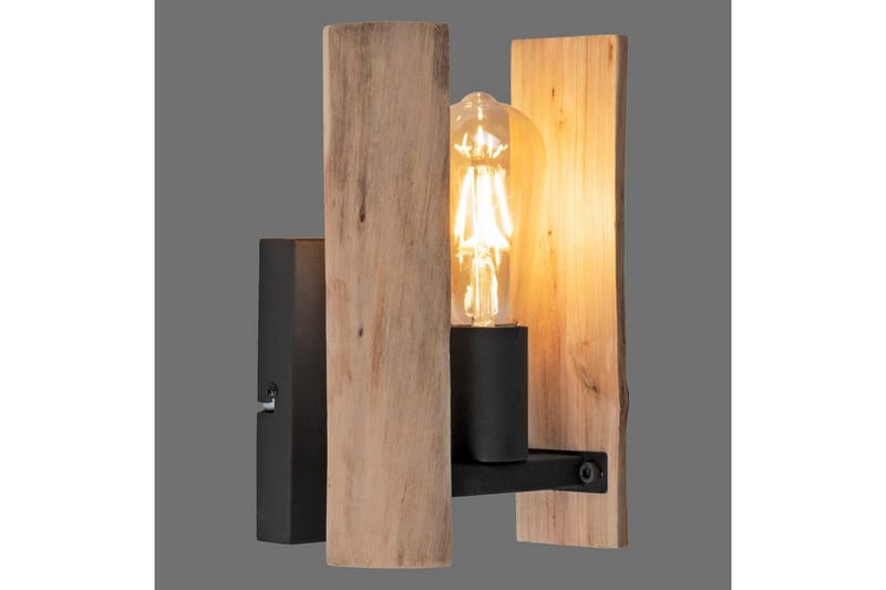 Vägglampa Log - 15x25x17 cm - Belysning - Lampor & belysning inomhus - Sovrumslampa - Sänglampa - Sänglampa vägg