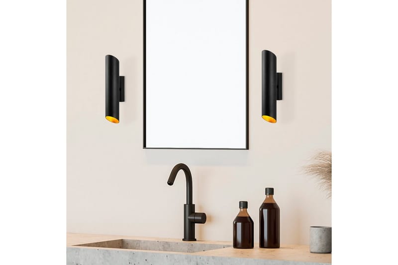 Vägglampa Loraford Svart / Rany - Guld/Svart - Belysning - Lampor & belysning inomhus - Sovrumslampa - Sänglampa - Sänglampa vägg