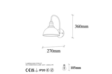 Vägglampa Masatsune Svart / Antik - Svart / Antik - Belysning - Lampor & belysning inomhus - Sovrumslampa - Sänglampa - Sänglampa vägg