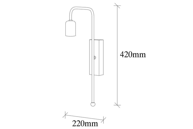 Vägglampa Mo Rany / Svart - Guld/Svart - Belysning - Lampor & belysning inomhus - Sovrumslampa - Sänglampa - Sänglampa vägg