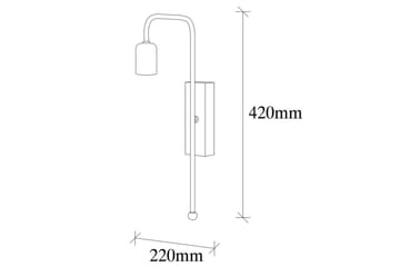Vägglampa Mo Rany / Svart - Guld/Svart - Belysning - Lampor & belysning inomhus - Sovrumslampa - Sänglampa - Sänglampa vägg