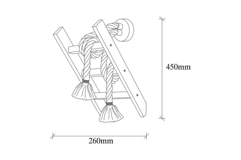 Vägglampa Niraa Trä - Natur - Belysning - Lampor & belysning inomhus - Sovrumslampa - Sänglampa - Sänglampa vägg
