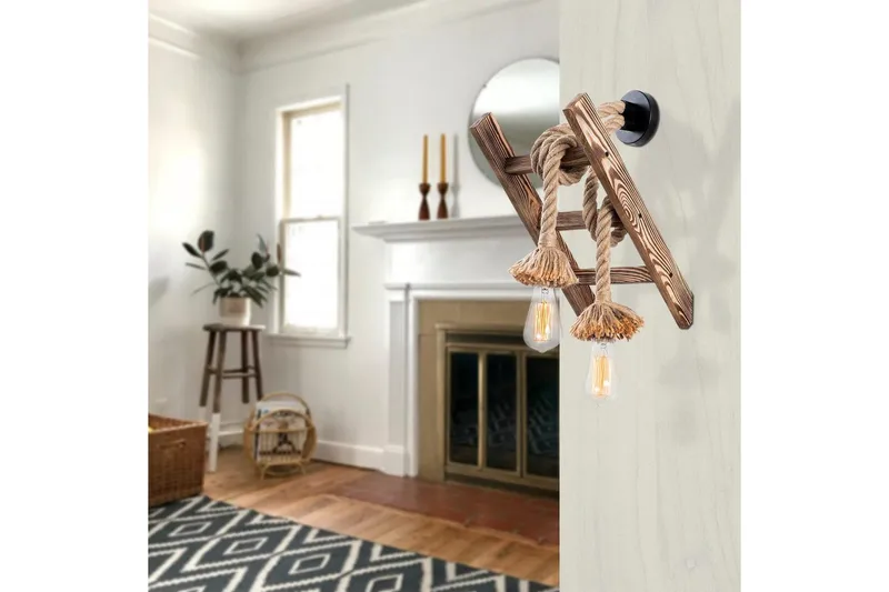 Vägglampa Niraa Trä - Natur - Belysning - Lampor & belysning inomhus - Sovrumslampa - Sänglampa - Sänglampa vägg