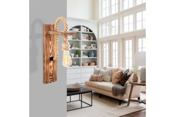 Vägglampa Nirae Trä - Natur - Belysning - Lampor & belysning inomhus - Sovrumslampa - Sänglampa - Sänglampa vägg