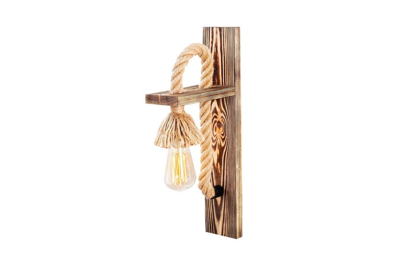 Vägglampa Nirao Trä - Brun - Belysning - Lampor & belysning inomhus - Sovrumslampa - Sänglampa - Sänglampa vägg