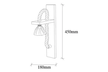 Vägglampa Nirao Trä - Brun - Belysning - Lampor & belysning inomhus - Sovrumslampa - Sänglampa - Sänglampa vägg