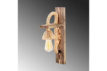 Vägglampa Nirao Trä - Brun - Belysning - Lampor & belysning inomhus - Sovrumslampa - Sänglampa - Sänglampa vägg