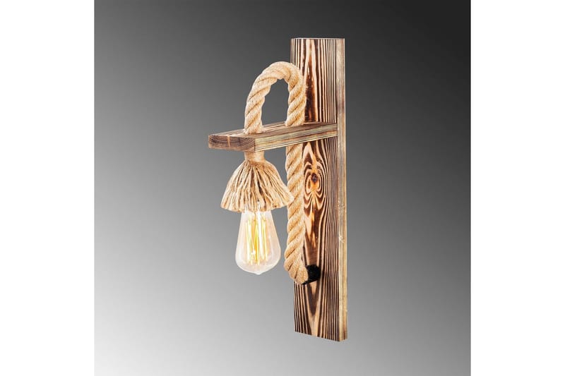 Vägglampa Nirao Trä - Brun - Belysning - Lampor & belysning inomhus - Sovrumslampa - Sänglampa - Sänglampa vägg