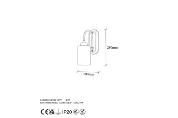 Vägglampa Noran Rany - Guld - Belysning - Lampor & belysning inomhus - Sovrumslampa - Sänglampa - Sänglampa vägg