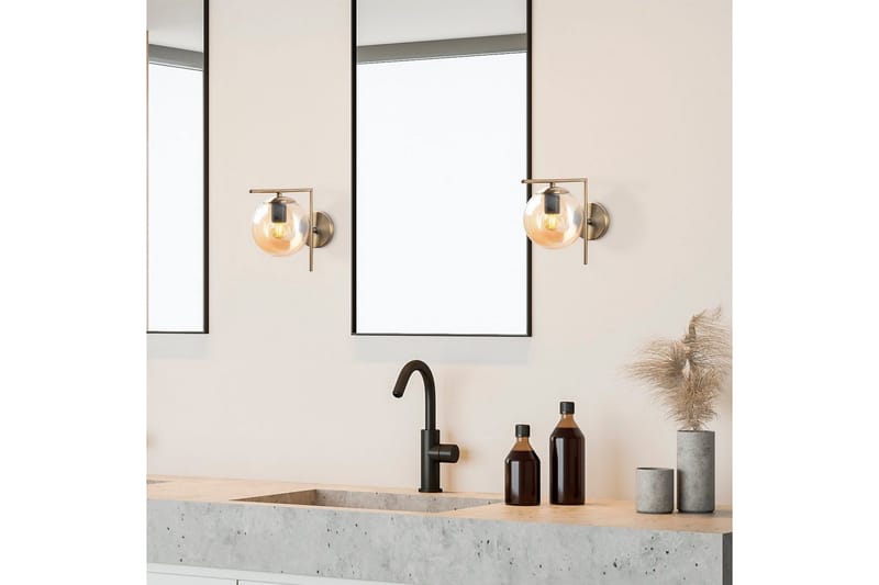 Vägglampa Olan Antik Transparent - Transparent - Belysning - Lampor & belysning inomhus - Sovrumslampa - Sänglampa - Sänglampa vägg