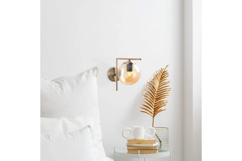 Vägglampa Olan Antik Transparent - Transparent - Belysning - Lampor & belysning inomhus - Sovrumslampa - Sänglampa - Sänglampa vägg