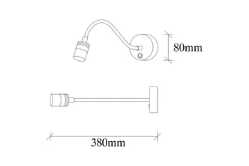 Vägglampa Orlennmoor Svart - Svart - Belysning - Lampor & belysning inomhus - Sovrumslampa - Sänglampa - Sänglampa vägg
