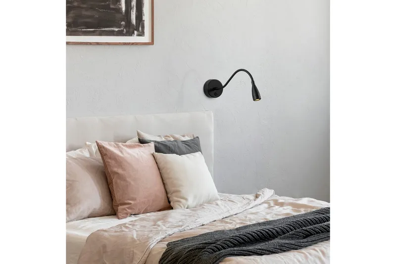 Vägglampa Orlennmoor Svart - Svart - Belysning - Lampor & belysning inomhus - Sovrumslampa - Sänglampa - Sänglampa vägg