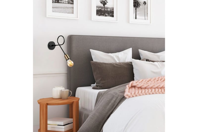 Vägglampa Ranju Svart / Antik - Brons/Svart - Belysning - Lampor & belysning inomhus - Sovrumslampa - Sänglampa - Sänglampa vägg