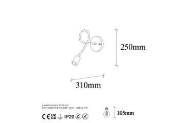 Vägglampa Ranju Svart / Antik - Brons/Svart - Belysning - Lampor & belysning inomhus - Sovrumslampa - Sänglampa - Sänglampa vägg