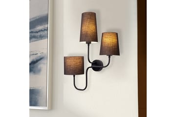 Vägglampa Rihan svart - Svart - Belysning - Lampor & belysning inomhus - Sovrumslampa - Sänglampa - Sänglampa vägg