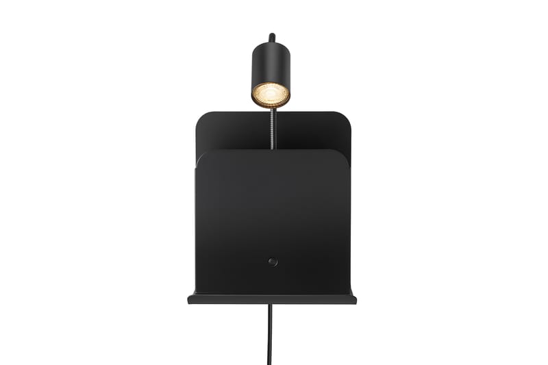 Vägglampa Roomi med Arm Svart - Sänglampa vägg - Väggarmatur - Vägglampa