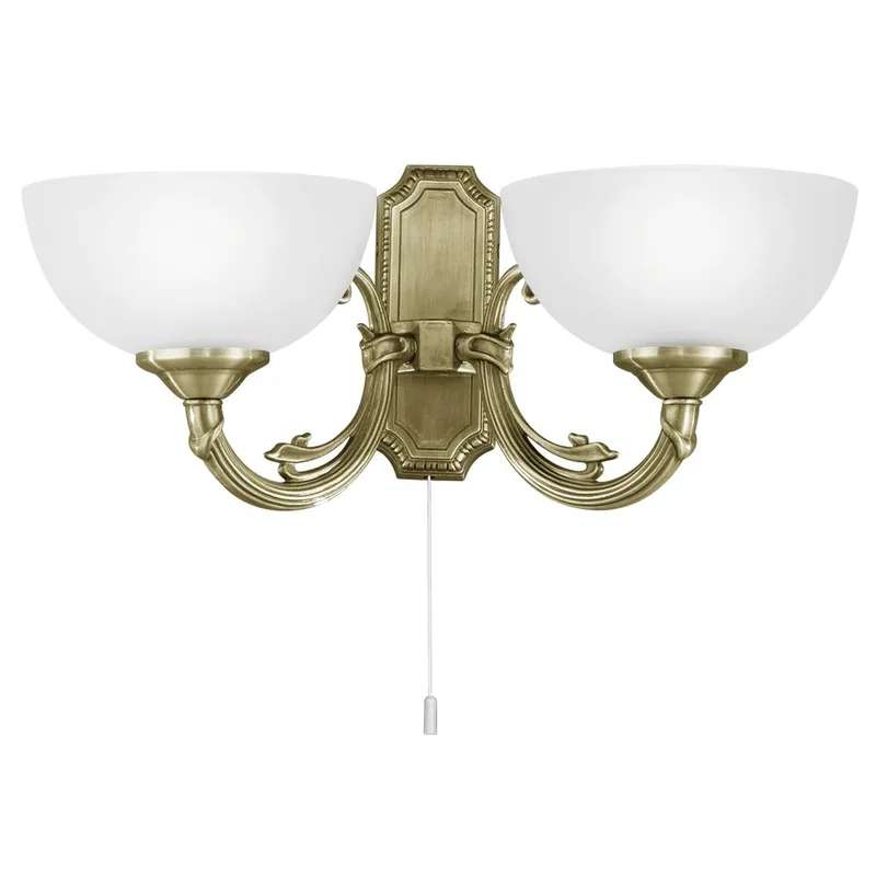 Vägglampa Savoy med 2 Lampor, 41 cm