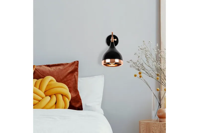 Vägglampa Soodz Svart / Koppar - Svart / Koppar - Belysning - Lampor & belysning inomhus - Sovrumslampa - Sänglampa - Sänglampa vägg