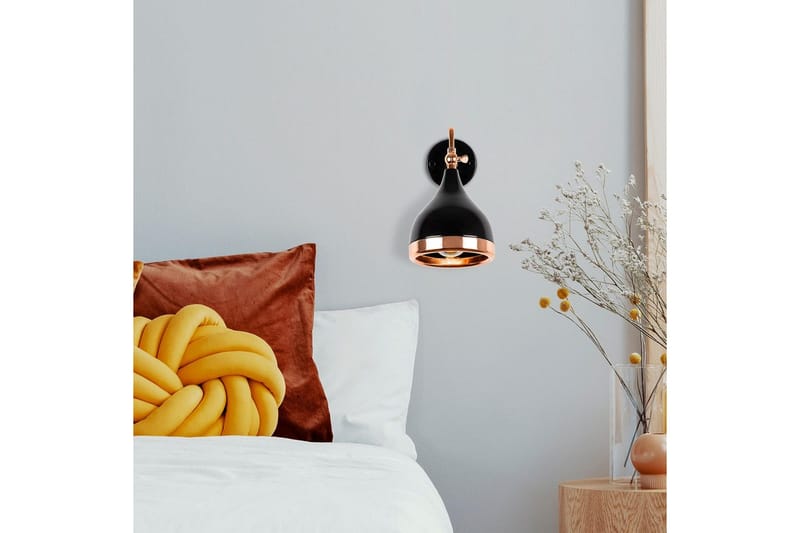 Vägglampa Soodz Svart / Koppar - Svart / Koppar - Belysning - Lampor & belysning inomhus - Sovrumslampa - Sänglampa - Sänglampa vägg