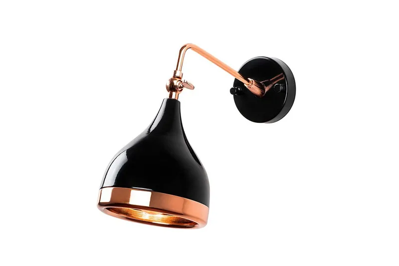 Vägglampa Soodz Svart / Koppar, Svart / Koppar