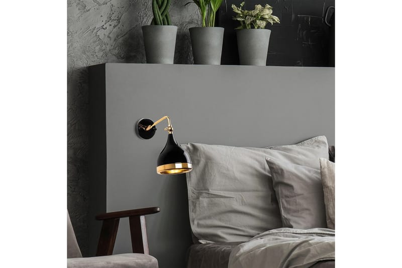 Vägglampa Soodz Svart / Rany - Svart / Rany - Belysning - Lampor & belysning inomhus - Sovrumslampa - Sänglampa - Sänglampa vägg