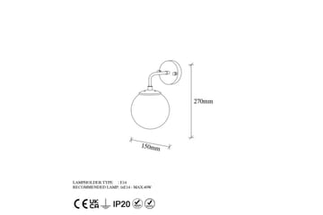 Vägglampa Soona Rany Transparent - Rany Transparent - Belysning - Lampor & belysning inomhus - Sovrumslampa - Sänglampa - Sänglampa vägg
