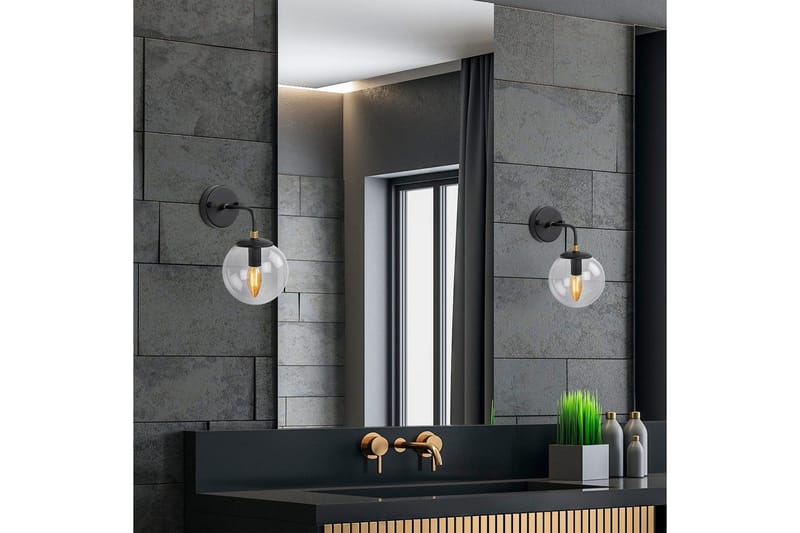 Vägglampa Soona Svart / Rany - Svart / Rany - Belysning - Lampor & belysning inomhus - Sovrumslampa - Sänglampa - Sänglampa vägg