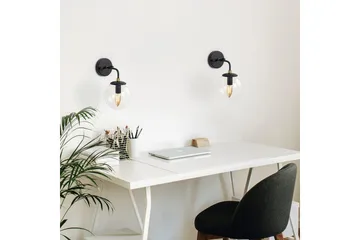 Vägglampa Soona Svart / Rany - Svart / Rany - Belysning - Lampor & belysning inomhus - Sovrumslampa - Sänglampa - Sänglampa vägg