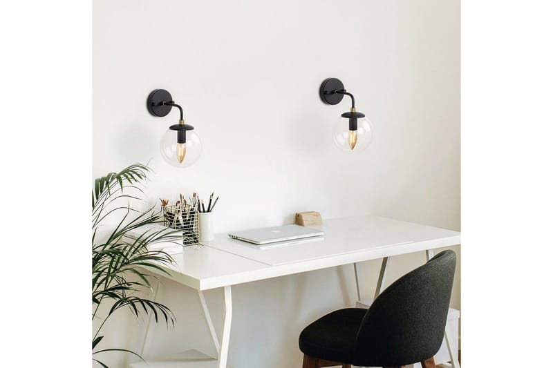 Vägglampa Soona Svart / Rany - Svart / Rany - Belysning - Lampor & belysning inomhus - Sovrumslampa - Sänglampa - Sänglampa vägg