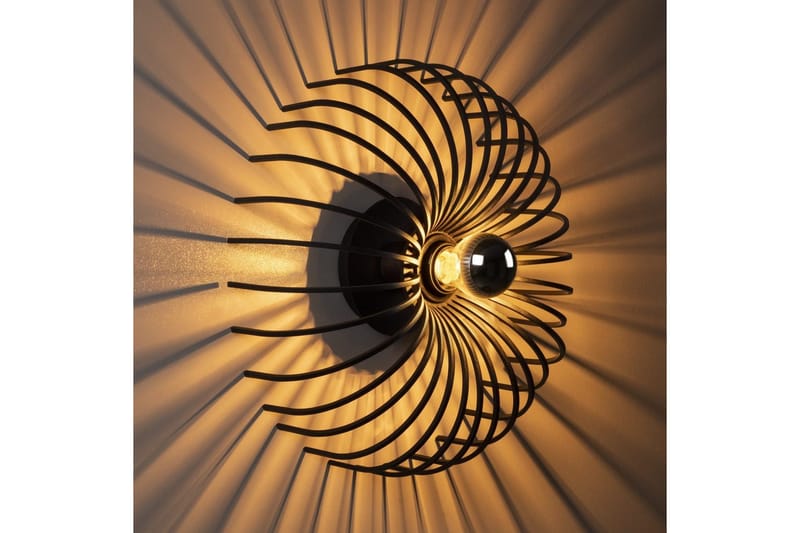 Vägglampa Subbersta Svart - Diameter: 12 cm - Belysning - Lampor & belysning inomhus - Sovrumslampa - Sänglampa - Sänglampa vägg
