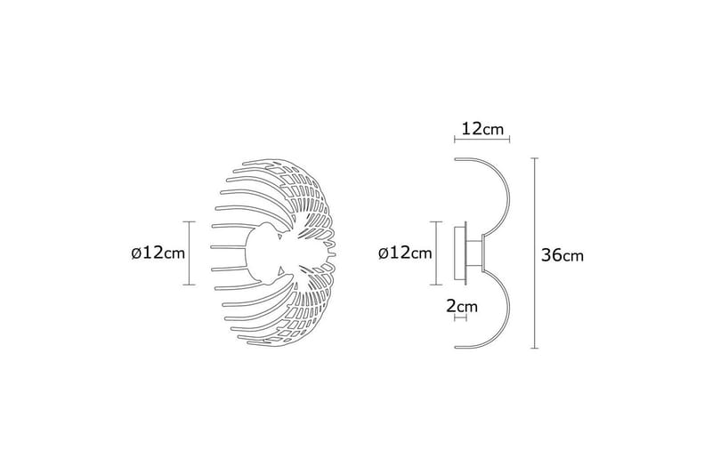 Vägglampa Subbersta Svart - Diameter: 12 cm - Belysning - Lampor & belysning inomhus - Sovrumslampa - Sänglampa - Sänglampa vägg