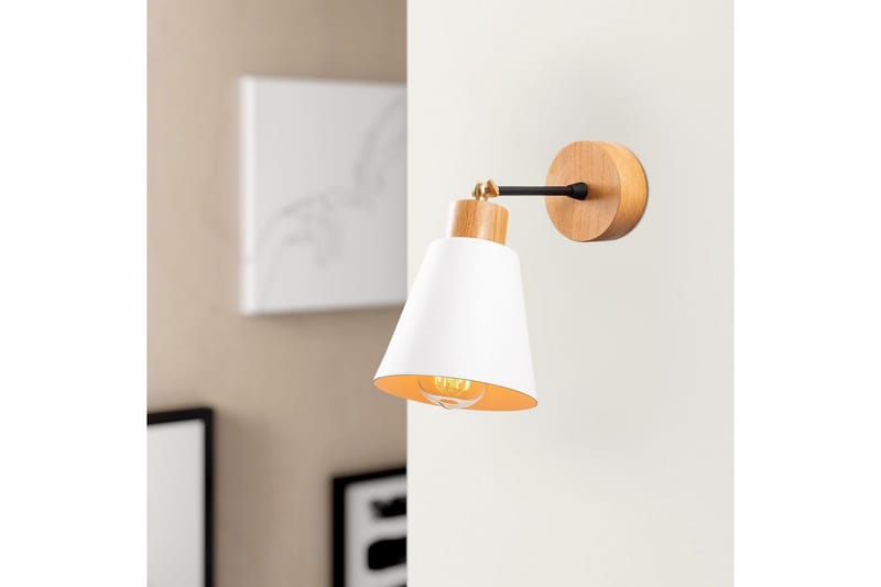 Vägglampa Sudalwani Vit - Vit - Belysning - Lampor & belysning inomhus - Sovrumslampa - Sänglampa - Sänglampa vägg