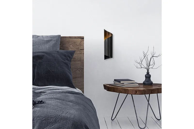 Vägglampa Sugana Fira Svart - Svart - Belysning - Lampor & belysning inomhus - Sovrumslampa - Sänglampa - Sänglampa vägg