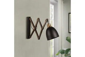 Vägglampa Sugana Lyra Svart / Vintage - Beige/Svart - Belysning - Lampor & belysning inomhus - Sovrumslampa - Sänglampa - Sänglampa vägg