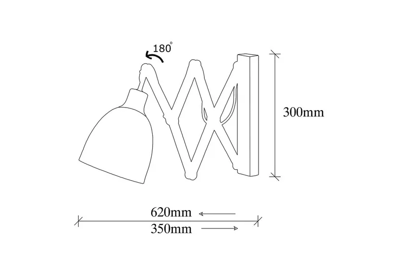 Vägglampa Sugana Lyra Svart / Vintage - Beige/Svart - Belysning - Lampor & belysning inomhus - Sovrumslampa - Sänglampa - Sänglampa vägg