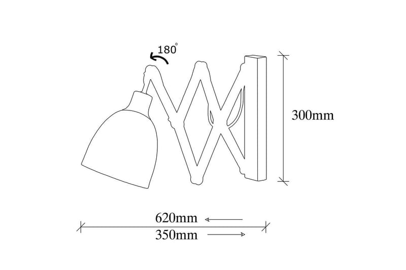 Vägglampa Sugana Lyra Svart / Vintage - Beige/Svart - Belysning - Lampor & belysning inomhus - Sovrumslampa - Sänglampa - Sänglampa vägg