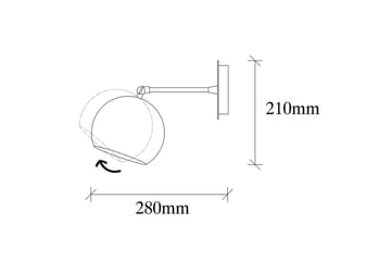 Vägglampa Sugana Tera Svart - Svart - Belysning - Lampor & belysning inomhus - Sovrumslampa - Sänglampa - Sänglampa vägg